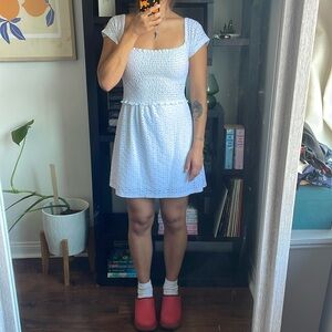 Pull & Bear white eyelet dress